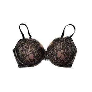 Victoria's Secret Very Sexy Push-up Bra, Back Lace Overlay, Size 38DD